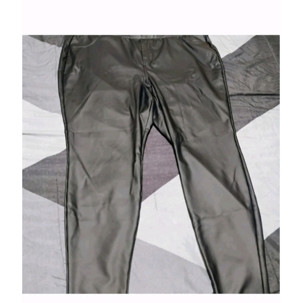 Torrid Women's Black Faux Leather Straight Leg Pants